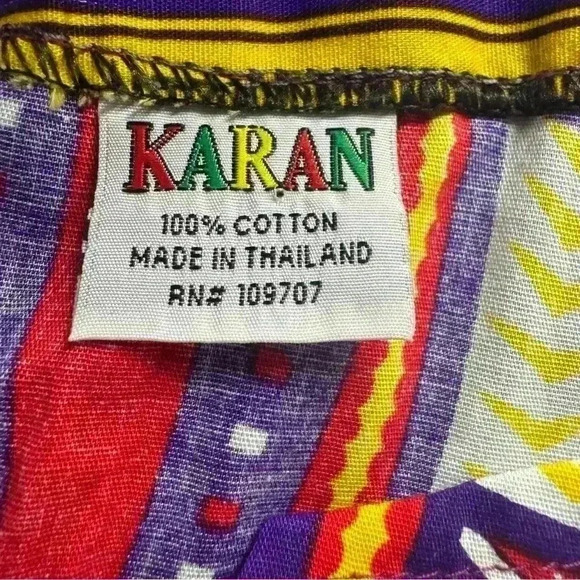 Karan Women’s One Size Dashiki Elastic Waist Colorful Dress - Picture 9 of 9